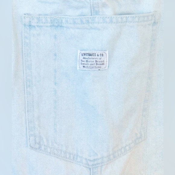 LEVI’S Utility Carpenter Style Light Wash Overalls Size XL NEW - Picture 9 of 11